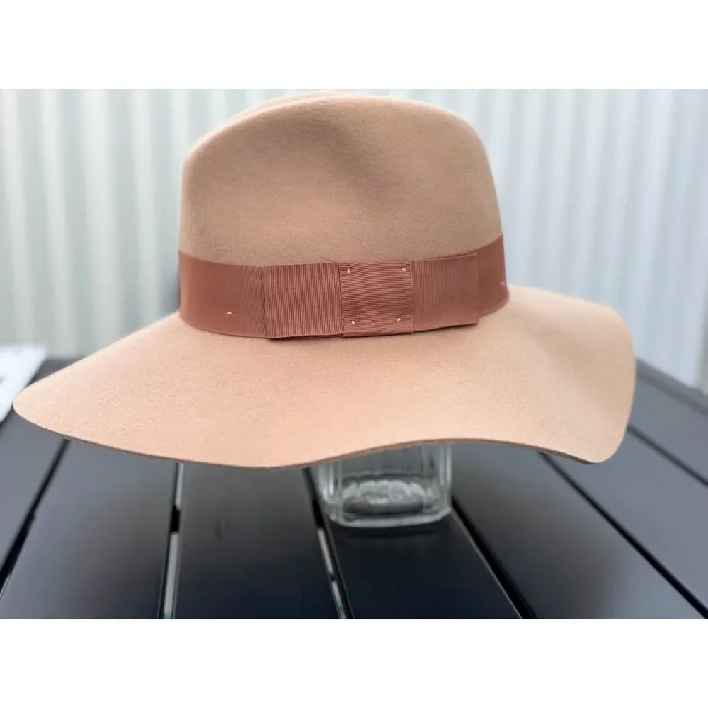 Brixton Supply Company Piper Blush Wool Floppy Felt Panama Hat SZ S (7 = 56 CM) - Picture 5 of 12
